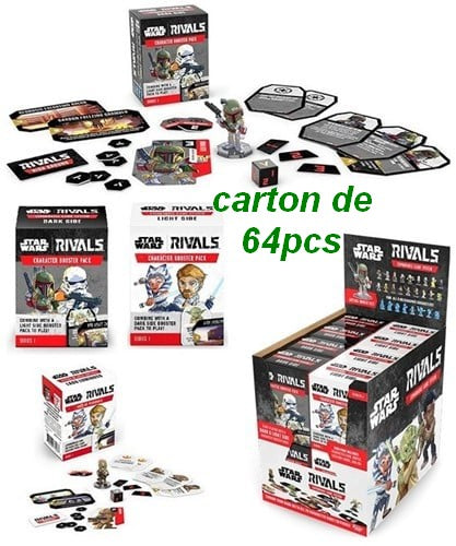 889698692557 Lot 64 Funko Star Wars Rivals S1 7x9cm Assortis Display