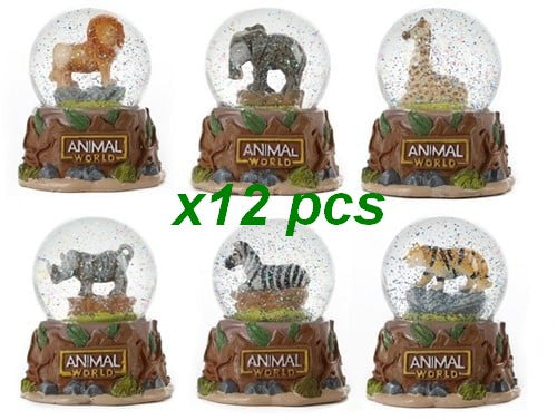 8714627004205 Lot 12 ANIMAL WORLD Boules à Neige 6 Assortis