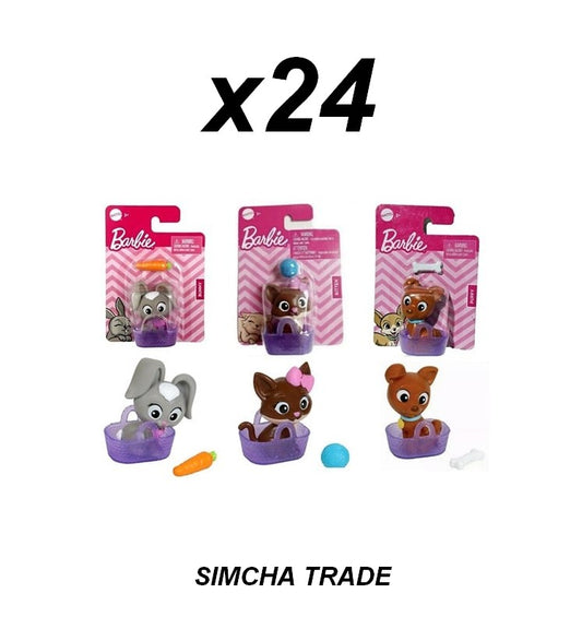 887961948448 | Barbie Mini Pets x24 | Figurines Mattel | 3 modèles | Lot revendeur jouets
