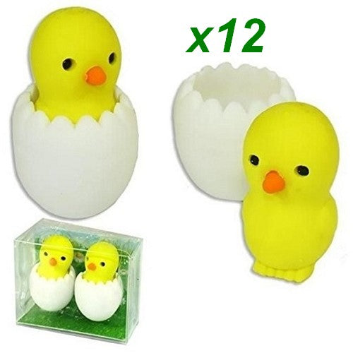 4032722936837 Lot 12x Trendhaus Gum Chick 2-Pack œuf 4,5x5cm