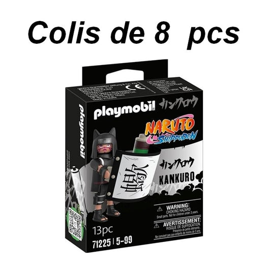 4008789712257 | Colis de 8 Playmobil Naruto Kankuro | 9x12 cm | Figurines
