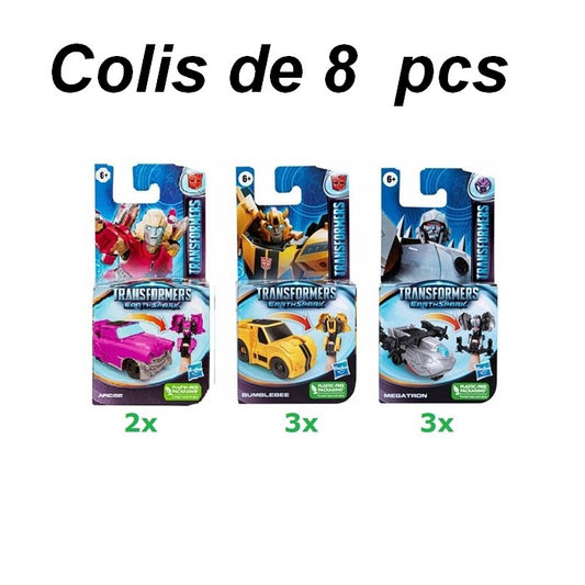 5010994182250 | Colis de 8 Transformers Earthspark | 3 Assortis | 7,5x15 cm