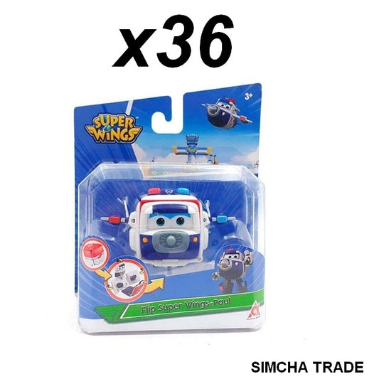 6911400402964 | Super Wings Flip Paul x36 | 13x15 cm | Lot revendeur jouets pas cher