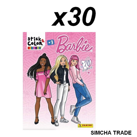 9788427873537 Lot 30 livres Barbie Stick & Color à colorier avec autocollants 22x30cm