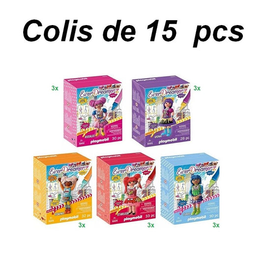 4008789704726 | Colis de 15 Playmobil Everdreamerz Série 2 | 14x18 cm | Assortis