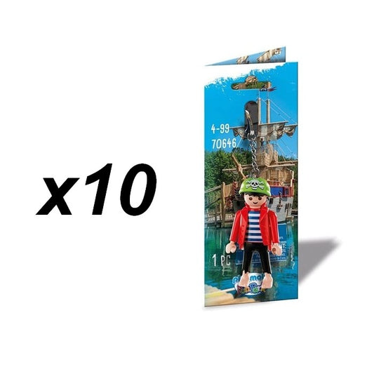 4008789706461 | Colis 10 pcs Porte-clés Pirate Rico | Playmobil | Lot revendeur