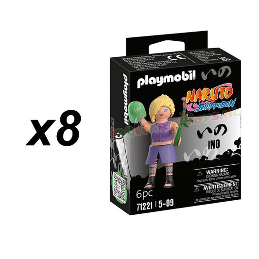 4008789712219 | Vente en gros de jouets | Playmobil Naruto Ino x8 | Ref 71221 | Destockage