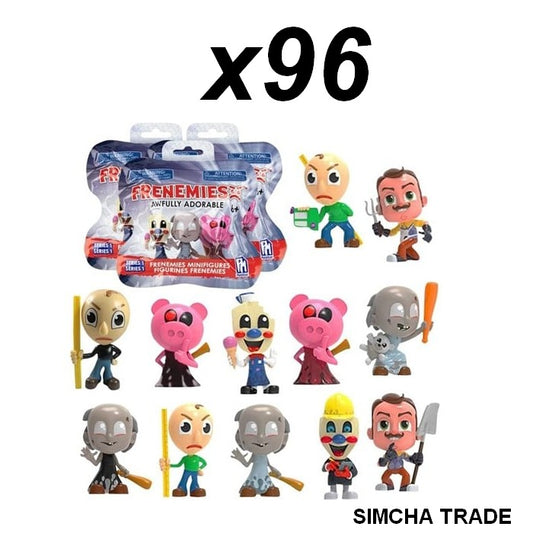 812241039653 Lot 96 pcs Frenemies Mini Figures en blindbag 14x16cm en présentoir