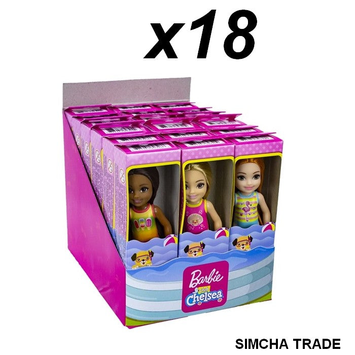 887961803242 | Barbie Chelsea Club x18 | Maillots de Bain | Lot revendeur jouets 4,5x16 cm