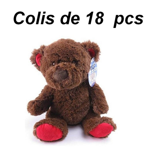 6920180210683 | Colis de 18 Peluches Ours Brun 30 cm | Doux et Assortis