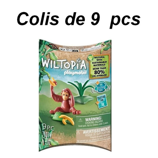 4008789710741 | Colis de 9 Playmobil Wiltopia Bébé Orang-Outan | Ref 71074
