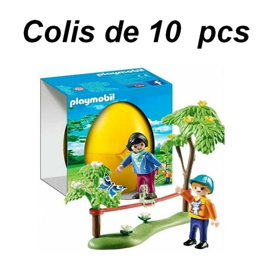 4008789068392 | Colis 10 pcs Œufs Playmobil Jaune 6839 | Slackline | 13 x 13 cm