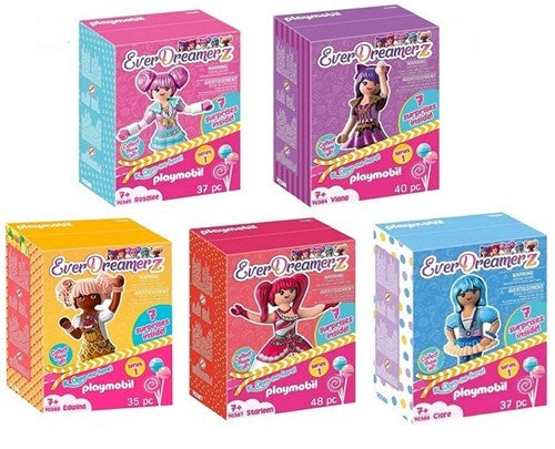 4008789703842 | Lot de 5 Playmobil Everdreamerz Série 1 | 14x18 cm | Assortis