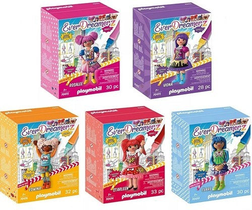 4008789704726 | Lot de 5 Playmobil Everdreamerz Série 2 | 14x18 cm | Assortis
