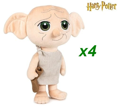 8425611307829 Lot 4x Peluches Dobby Harry Potter 29cm Officielles