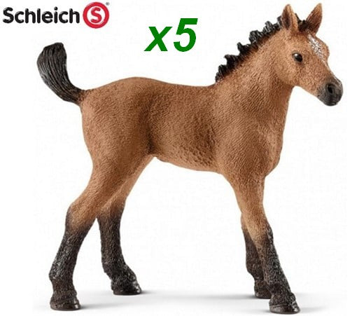 4055744026355 Lot 5 Schleich Horse Club Poulain Quarter Horse 7cm