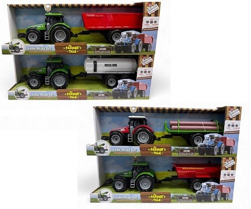 4260625074602 Lot camions ferme 1:32 son/lumière 4 modèles 47cm