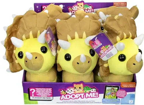 191726499015 – Adopt Me Collector Peluche Triceratops 20 cm (colis de 6 pièces en présentoir)