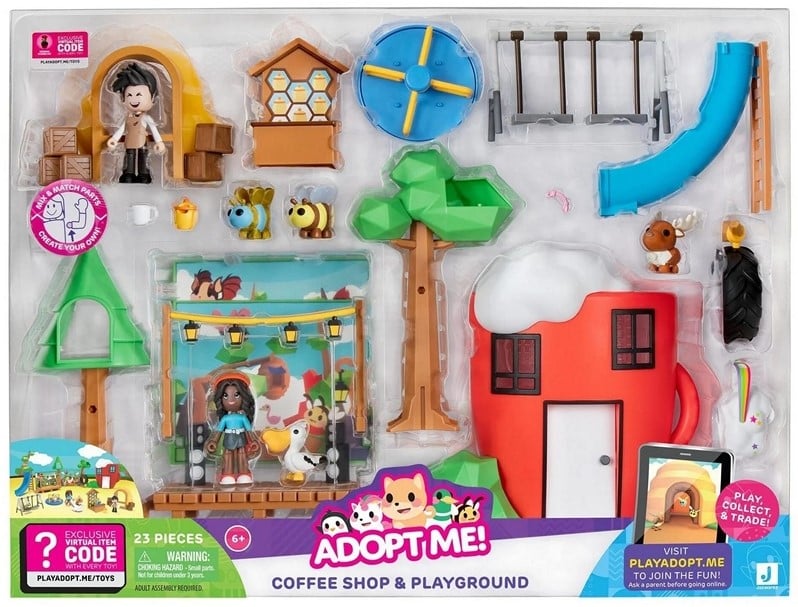 191726499169 Adopt Me! Playset Coffeeshop + Aire de Jeux 23 pcs