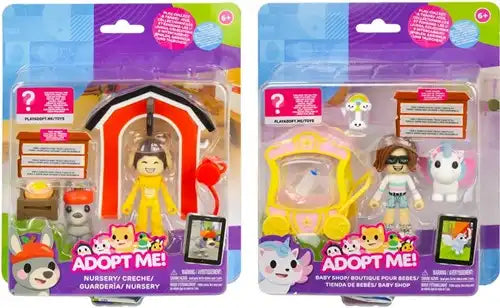 191726499114 – Colis de 4 pcs : Adopt Me! Figurine set avec accessoires 2 assortis (Nursery + Baby Shop) 17x21,5 cm – Grossiste jouets et figurines officielles