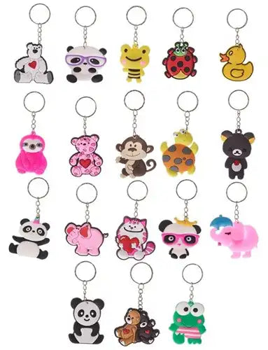 5038104650253 – Porte-clés Animaux Laser 6 cm – Lot de 48 pièces assorties
