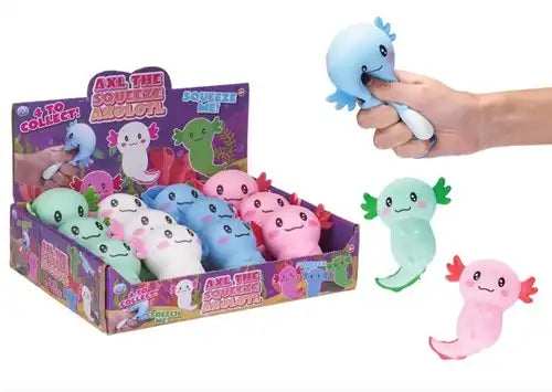 5038104657252 – Axolotl Squeeze 10x9 cm – Pack of 12 assorted pieces in display 