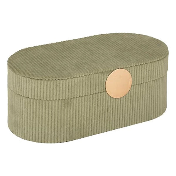 boîte à bijoux en velours enya l25,5, vert kaki
