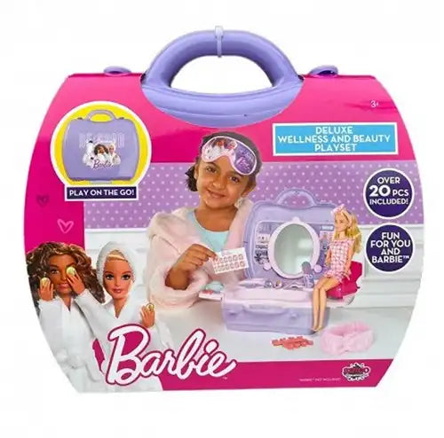 Barbie Deluxe Wellness and Beauty Coffret de jeu dans une valise 22x24cm