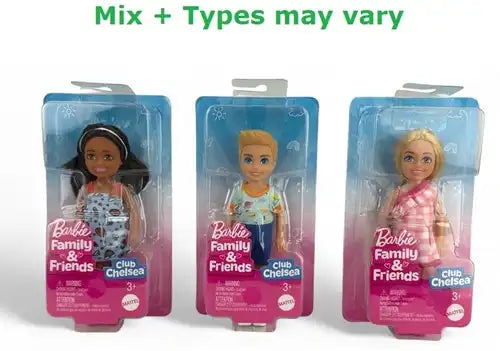 Colis de 10 pièces – 194735234561 – Vente en gros Barbie Family &amp; Friends Club Chelsea poupée 15 cm assorties