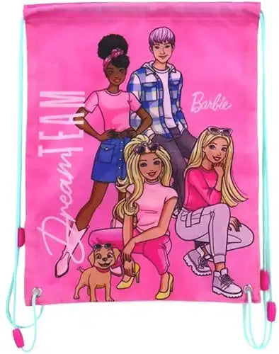 5411217141458 – Colis de 6 pcs Barbie Sac de sport 32x41 cm – Vente en gros Barbie – Grossiste Barbie