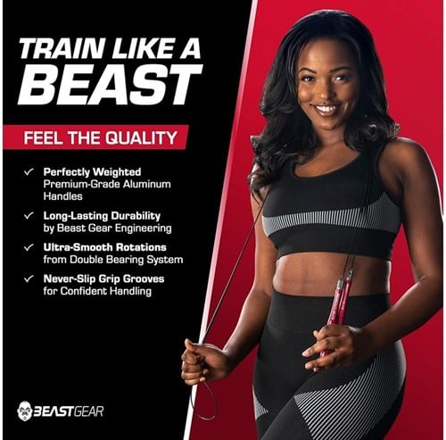 Beast Gear – Corde à sauter pro + sac de transport | 5060506300306