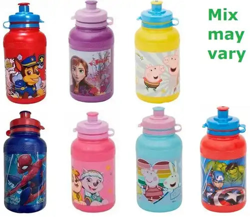 8412497081691 – Colis de 24 pcs : Bidon plastique 7 assortis 15 cm – Grossiste licences enfants
