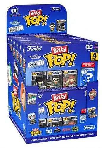 889698763394 – Bitty POP! DC Série 1 (display 12 × 4-Packs EMEA) mini-figurines 2,5 cm avec étagère – assortiment officiel