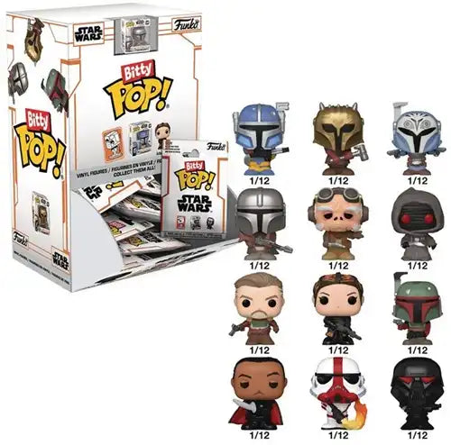 889698764018 lot de 36 Bitty POP! Mandalorian Singles en display – Grossiste figurines Funko Star Wars officielles
