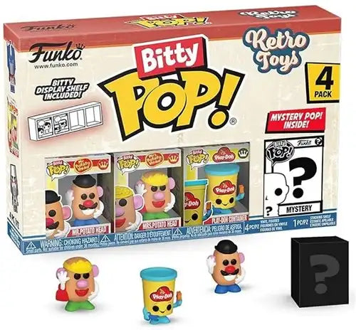 889698754460 – Funko Bitty POP! Retro Toys : Mr. Potato Head (4 Pack) – Colis de 12