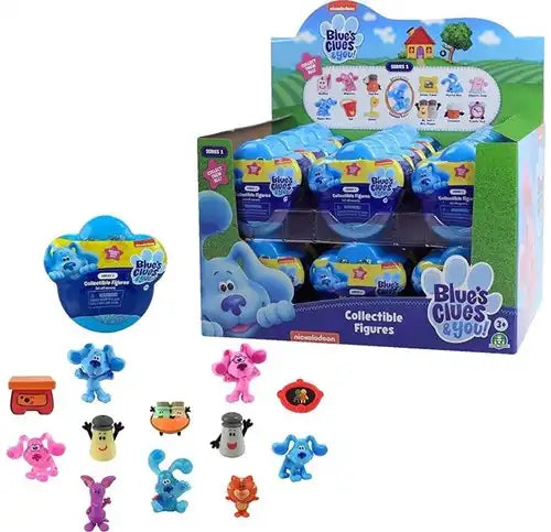 8056379115632 – Colis de 24 pcs : Blue’s Clues &amp; You Figurines à collectionner 8x8 cm en présentoir – Grossiste Nickelodeon