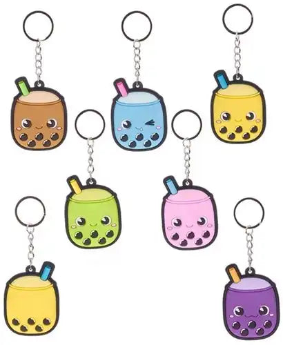 5038104656576 – Bubble Tea Porte-clés Laser 6 assortis (2 faces) – Colis de 72 pièces