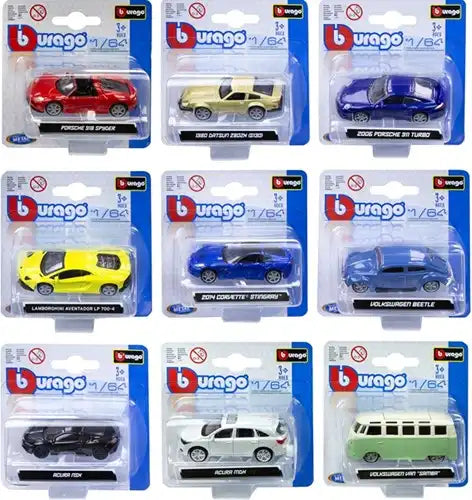 Burago Die Cast Auto 1:64 27 assortis