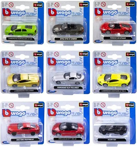 Burago Die Cast Auto 1:64 27 assortis