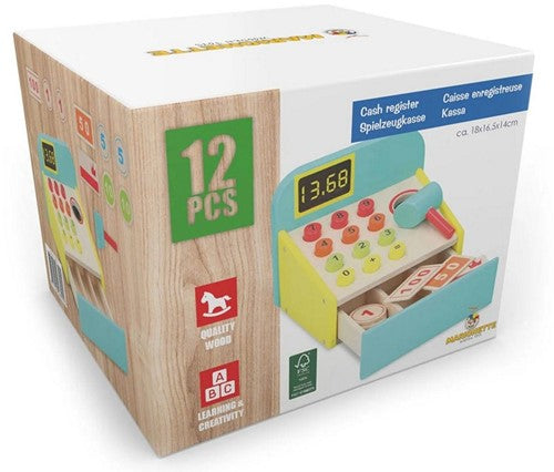 8711252267951	GG545	Caisse enregistreuse jouet bois 18x16,5x14cm