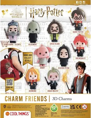 8053306202830 – Lot revendeur de 20 pcs Capsule Harry Potter 3D Charm Friends 50mm – Vente en gros
