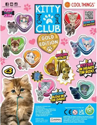 8053306202212 – Colis de 20 pcs : Capsule 50 mm Kitty Club Sweetheart Gold Edition – Grossiste Cool Things