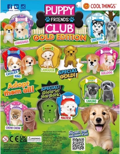 8053306202069 | Coolthings Capsule 50mm Puppy Club La Meilleure Édition Gold – 1 pièce aléatoire