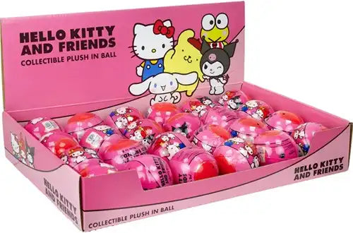 8721246999447 – Colis de 24 capsules 6 cm avec peluche Hello Kitty and Friends en présentoir (24) – officiel pas cher