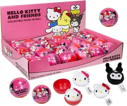 8721246999447 – Colis de 24 capsules 6 cm avec peluche Hello Kitty and Friends en présentoir (24) – officiel pas cher