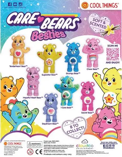 8053306202946 – Colis 20 pcs Capsule 65 mm Care Bears Besties figurine parfumée