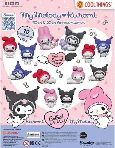 8053306205336 – Colis de 20 pcs : Capsule 65 mm Melody / Kuromi – Grossiste figurines Sanrio à collectionner