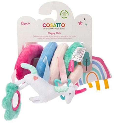 5056219078151 Cosatto Happy Hub Peluche Spirale Bébé 20x25cm Universelle 0m+ Neuf
