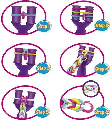 4148881604996 – CRAZE Mia and Me Loops 3-Pack (colis de 3) kit bracelets élastiques pas cher 22×33 cm