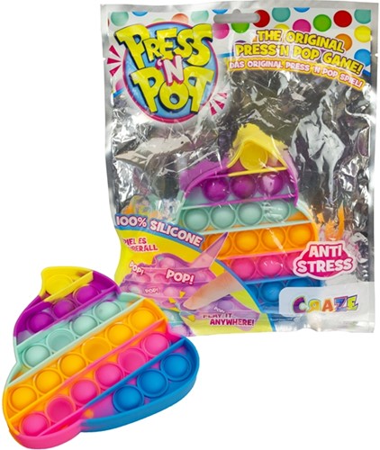 4059779037218 CRAZE Pop-it Game Girly Poo 18,5x24cm Antistress fun
